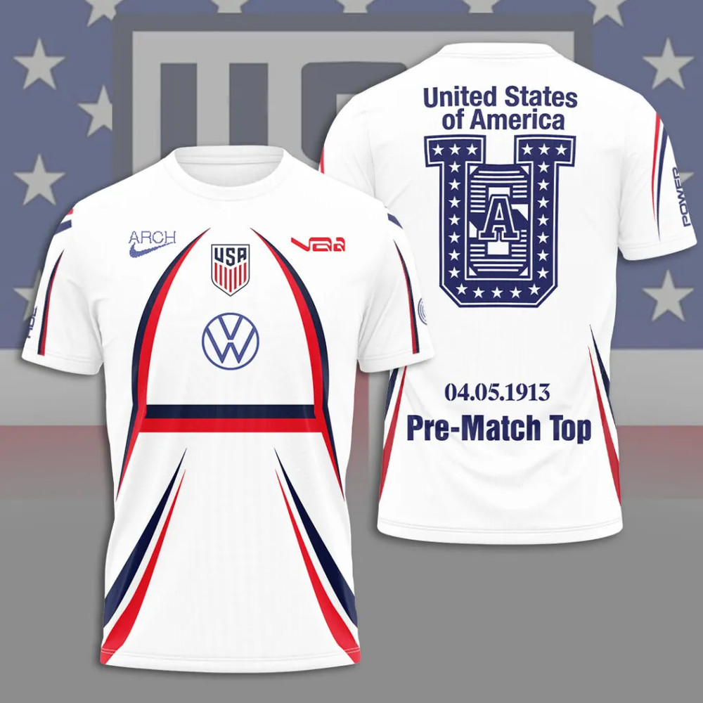USA National Football 3D Apparel Tshirt