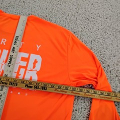 Dirty Hooker Shirt Mens Large Orange Performance Fishing Beach Beer Outdoor A9