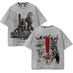 Metal Gear Solid 2 – Big Shell T-Shirt Game Graphic Tee Streetwear T-Shirt