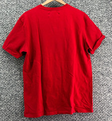 Eternity BC / AD World Wide T-Shirt Tee Red Mens Sz L Smiley Face Crew Neck Soft