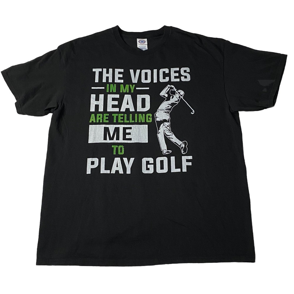 Vintage Men’s Golf T Shirt Funny The Voices In My Head XL XG TG