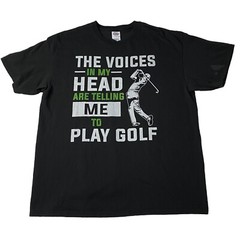 Vintage Men’s Golf T Shirt Funny The Voices In My Head XL XG TG