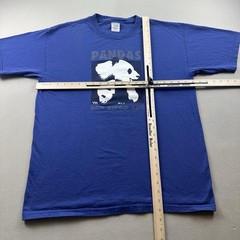 Vintage San Diego Zoo Pandas T-Shirt Mens Large Blue Nature Animals California
