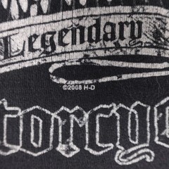 Harley-Davidson Shirt Mens XL Black Eagle Double Sided Made in USA Shanghai