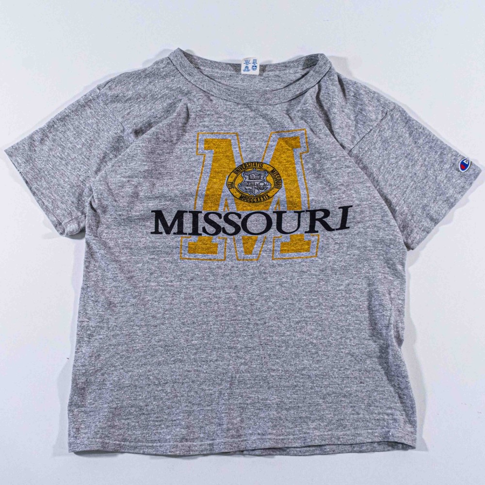 VTG 80s Champion University of Missouri T-Shirt Medium Made in USA Single Stitch