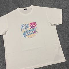 Kith Miami Design District Exclusive Neon Script Tee Shirt Adult XXL White Mens