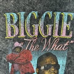 Notorious Big Biggie Smalls Graphic Print T Shirt Men Size M Acid Wash Rap Tee
