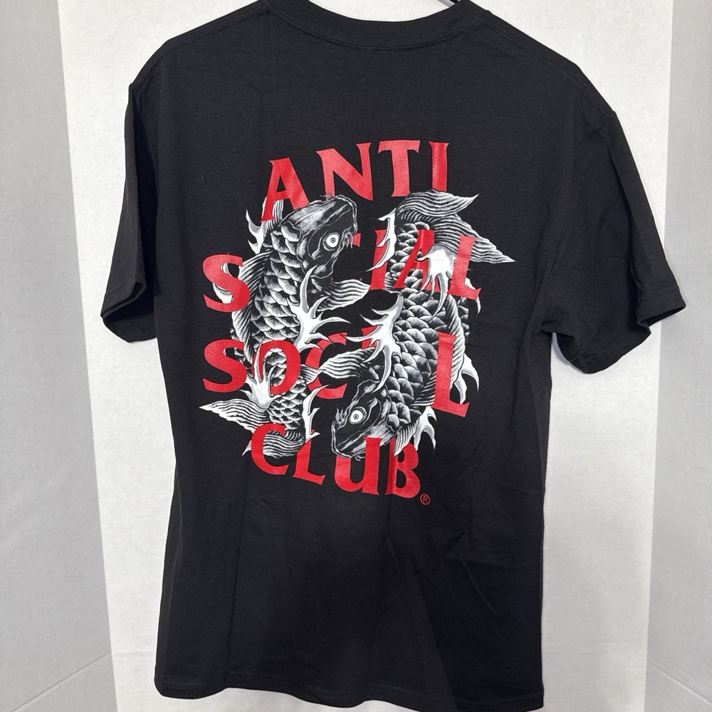 Anti Social Social Club Koi Pisces Black Tee ASSC DS Brand New Medium