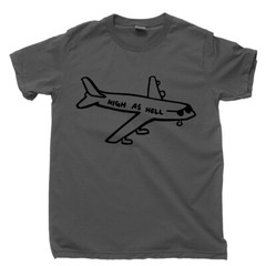 Flying High As Hell T Shirt Cannabis Stoner Pot Head Bong Water Pipe Bowl Tee