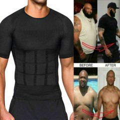 Men Athletic Compression Undershirt Body Shaper Comfortable Base Layer T-Shirt