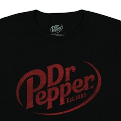 Dr Pepper T-Shirt Men’s Cherry Soda Logo Design Graphic Print Tee