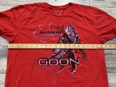 DefCon Goon Shirt Mens Large Security Hacking Training Red Short Sleeve Tee