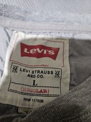 Levis Shirt Mens Large Gray Henley Button Preppy Pullover Casual Long Sleeve Tee