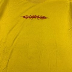 VTG Guardians of Paradise Dragon T Shirt Mens XL Yellow Graphic Tee AAA Y2K Surf