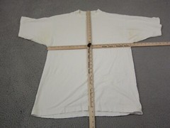 Vintage Galt Sand Shirt Mens Large White Blank Made in USA Single Stitch 90s