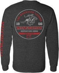 Winchester Pro – Rider in Circle Mens Long Sleeve Shirt