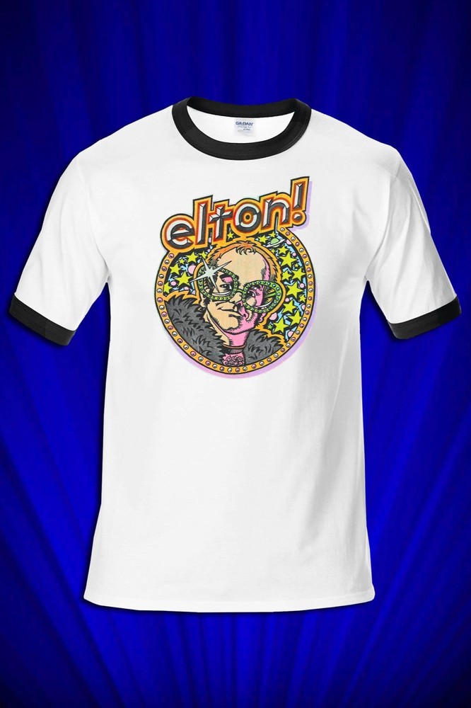 Goodbye Yellow Brick Road Tour Shirt 1979 RINGER T-SHIRT FREE S&H Pinball Wiz