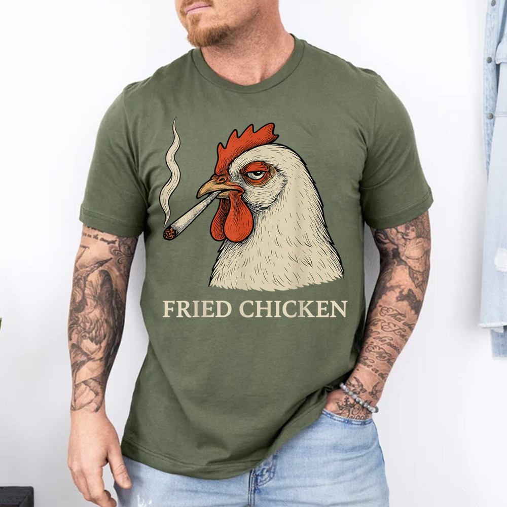 Fried Chicken Smoking Joint Funny T-Shirt