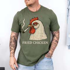 Fried Chicken Smoking Joint Funny T-Shirt