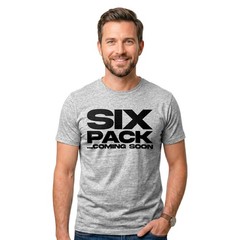 Six Pack Coming Soon Funny T Shirt Mens Dad Gym Workout Body Fitness Abs Gift