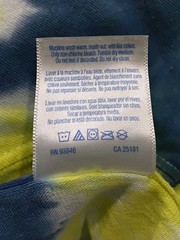 New Tie Dye Men’s T-Shirt Blue Yellow Adult Large Multicolor Summer Spider