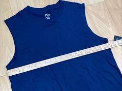 (Lot 3x)ATHLETIC WORKS DRIWORKS NAVY BLUE TRI BLEND MUSCLE Tank Sz M Bundle Of 3