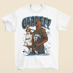 Kevin Garnett Cartoon Style Minnesota Basketball T-Shirt