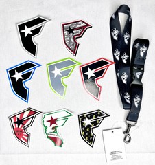 Famous Stars And Straps Mini Sticker Lanyard Set Blink 182 Travis Barker