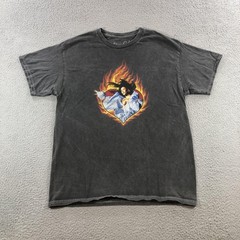 Doja Cat Shirt Mens Medium Black Planet Her Tour Tee Rap Hip Hop Graphic Flame