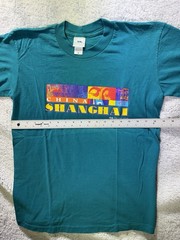 VNTG Shanghai China T Shirt Mens Small Chinese Tourist Travel Tee Blue