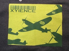 NWT XYIENCE Pullover T-Shirt Tee Men XXXL Gray Planes Casual