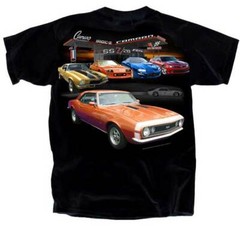 Chevy Chevrolet GM General Motors Camaro Gas Station Trucks Cars T Shirt CV7CM-B