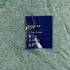 Apt 9 Premier Flex Henley Shirt Mens Medium Blue Heather Long Sleeve Stretch New