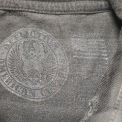 Affliction Midnight Gambler Men’s L Gray Double-Sided Skull Tee