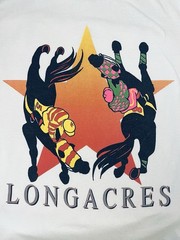 VTG Single Stitch Longacres Horse Racing Jockey Hanes 50/50 T-Shirt XXL 50-52
