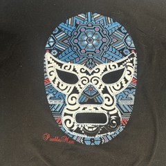Blue Luchador XL size adult T-Shirt Made In Mexico **see Description**