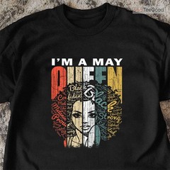 Best Queens Are Born In May Tee, Gorgeous Birthday Girl Graphic Shirt For Her