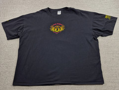 Anvil Shirt Mens 3XL Black Fallen Firefighters Motorcycle Poker Run Graphic Tee