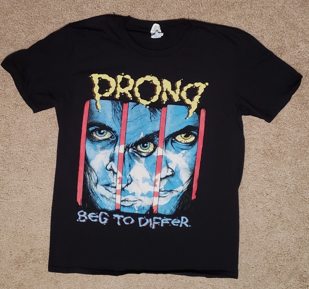 Vintage Prong Band Beg To Differ Shirt Unisex Concert S to 5XL MQ302