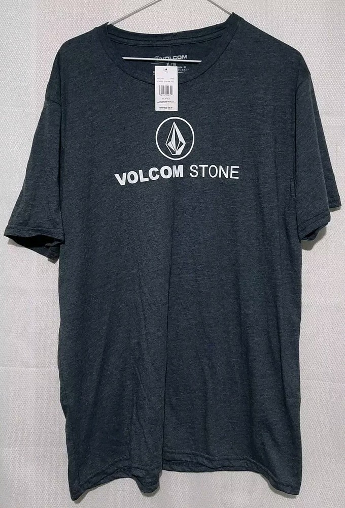NEW Mens Jubilee SS HTHR TEE Volcom Stone Logo Shirt Extra Large