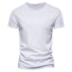 Men’s 100% Cotton V-Neck T-Shirt Slim Fit Short Sleeve Tee