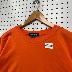 Vintage 90s Nautica Orange Sportsman Club Shirt Mens Large Oak Park Hunting