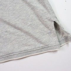Left Coast Tee Shirt Mens XL Gray Collared V Neck Cotton Preppy Casual T Shirt