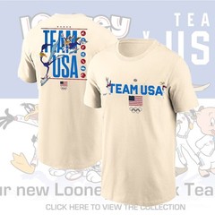 HOT! Team USA x Looney Tunes Outerstuff Chased Two Sided Shirt For Fans