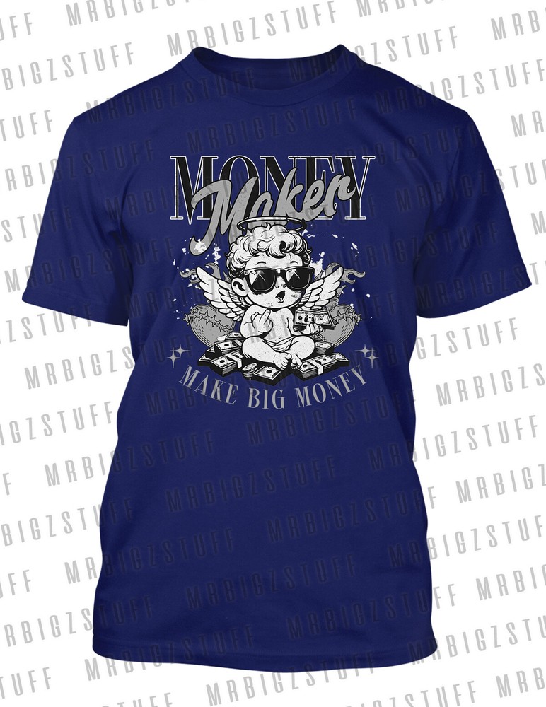 Pro Club Shaka RTP Big Tall Mens Money Maker Angel Tee Shirt Hip Hop Sport Tee