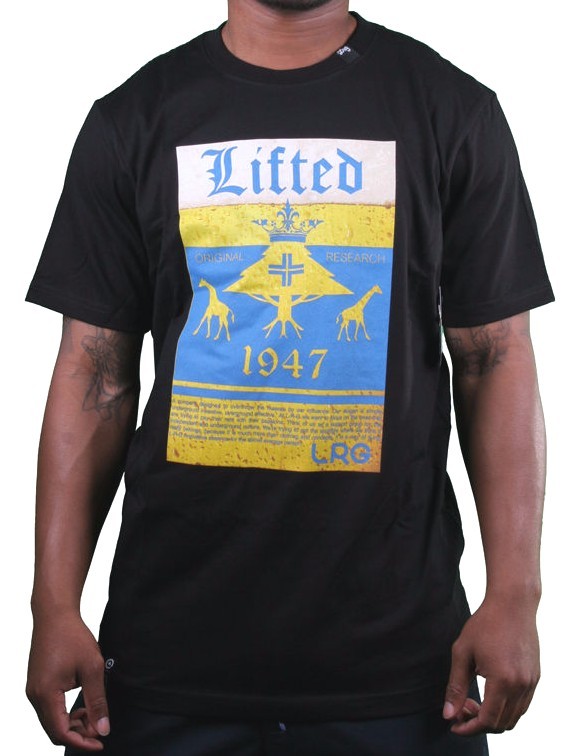 LRG Men’s White or Black Lifted Ice Cold Mexican Beer Crown T-Shirt Small NWT
