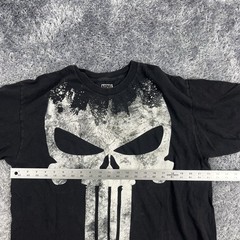 Marvel Shirt Adult Extra Large Black The Punisher Skull Grunge Movie Mens XL