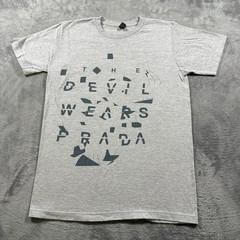 Tultex T-Shirt Mens Small Heather Gray The Devil Wears Prada Graphic Crew Neck