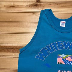 Vintage 80s Whitewater Adventure Hico West Virginia River Tank Top Shirt – Large