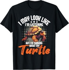 I’m Thinking About My Turtle – Beach Nature Wildlife Lover T-Shirt – H076
